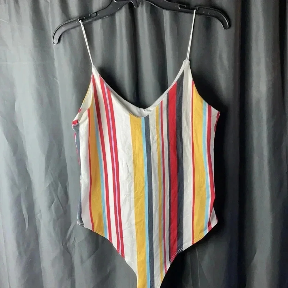 Stripped‎ gaze Bodysuit L